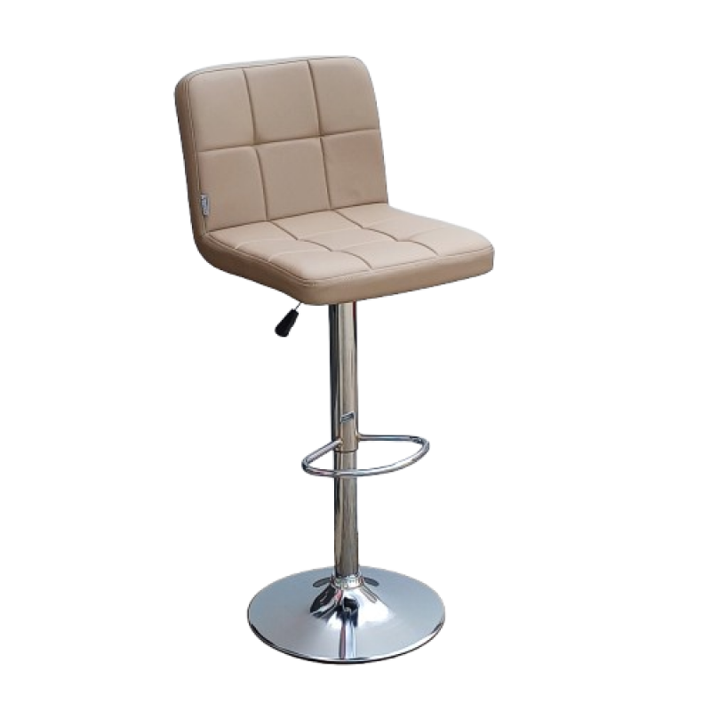 RADA σκαμπό ρυθμιζόμενo σκελετός ΧΡΩΜΙΟΥ δερματίνη ΜOKA / 44x50xΗ89-110