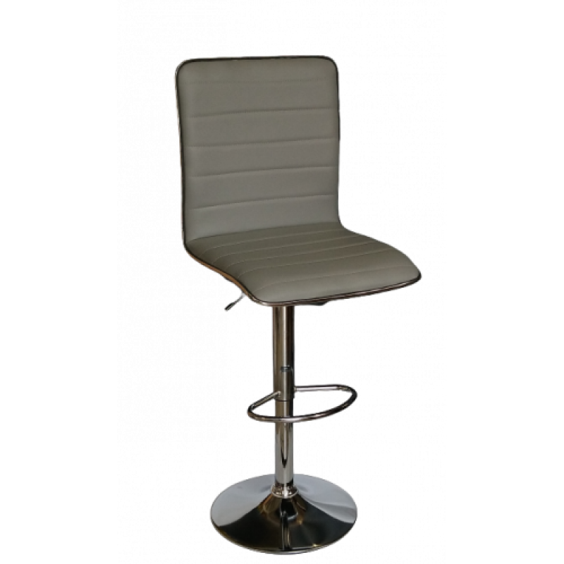 SALTA σκαμπό ρυθμιζόμενo δερματίνη ΓΚΡΙ / 42x47xΗ96-117