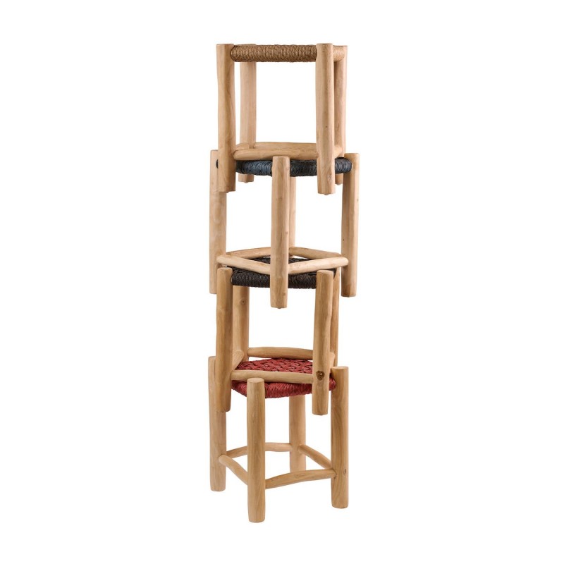 Σκαμπό NOOR κόκκινο 35 x 35 x 47, 901-028