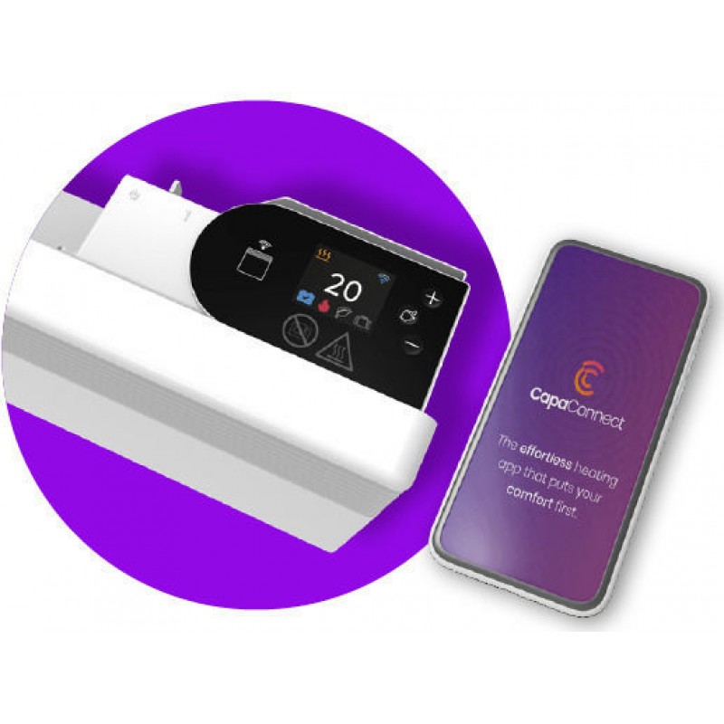 Intuis Tactic Θερμοπομπός Τοίχου 2500W με Ηλεκτρονικό Θερμοστάτη και WiFi Λευκός