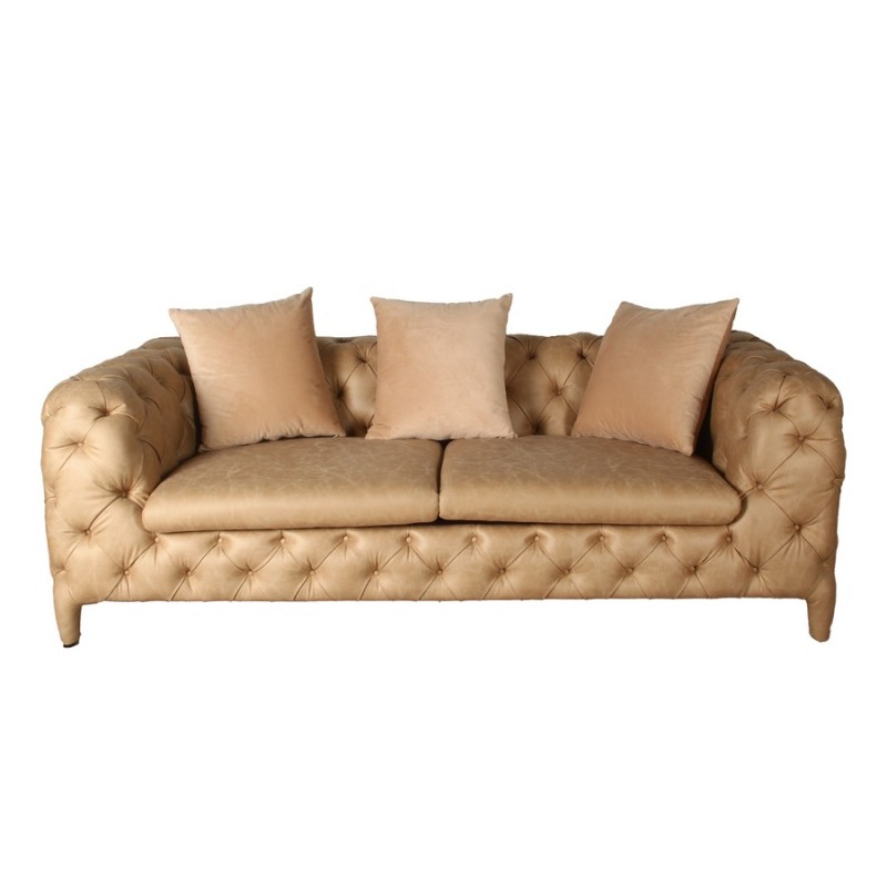 ΚΑΝΑΠΕΣ 2 ΘΕΣΕΩΝ ΜΠΕΖ ΤΕΧΝΟΔΕΡΜΑ ΜΕ 3 ΒΕΛΟΥΔΙΝΑ ΜΑΞΙΛΑΡΙΑ  SKU:2339007