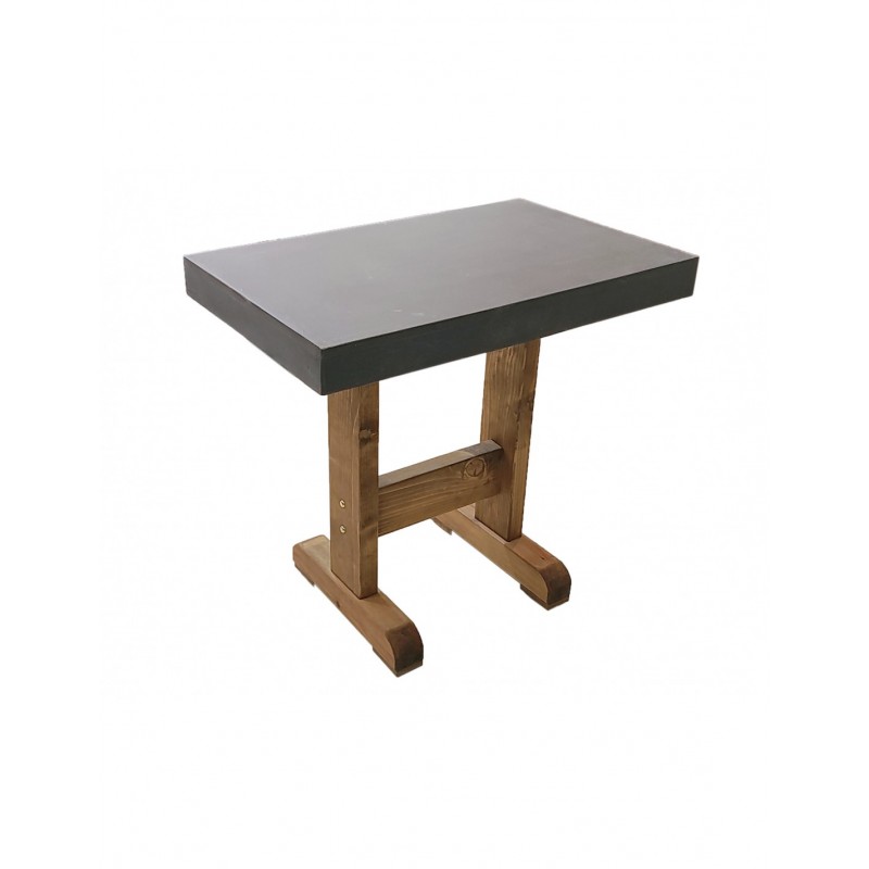 Cyclo τραπέζι cement-πεύκο 80x50cm κωδικος 45228-117301 χρωμα τσιμεντι 