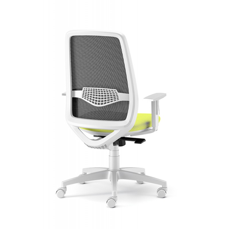 THESIS MUZIO 234444 – Καρέκλα γραφείου  SYNCHRON ΜΗΧΑΝΙΣΜΟΣ ΡΥΘΜΙΖΟΜΕΝΑ ΜΠΡΑΤΣΑ  πλατος 48X βαθος 54,5X υψος 1050-1175cm  λευκο χρωμα σκελετο 