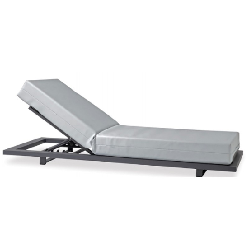 Venice  Κωδικός προϊόντος: 245  -Ξαπλώστρα  σκελετό από αλουμίνιο, ηλεκτροστατική βαφή, και μαξιλάρι με αφρολέξ    203 X 80 X 8H