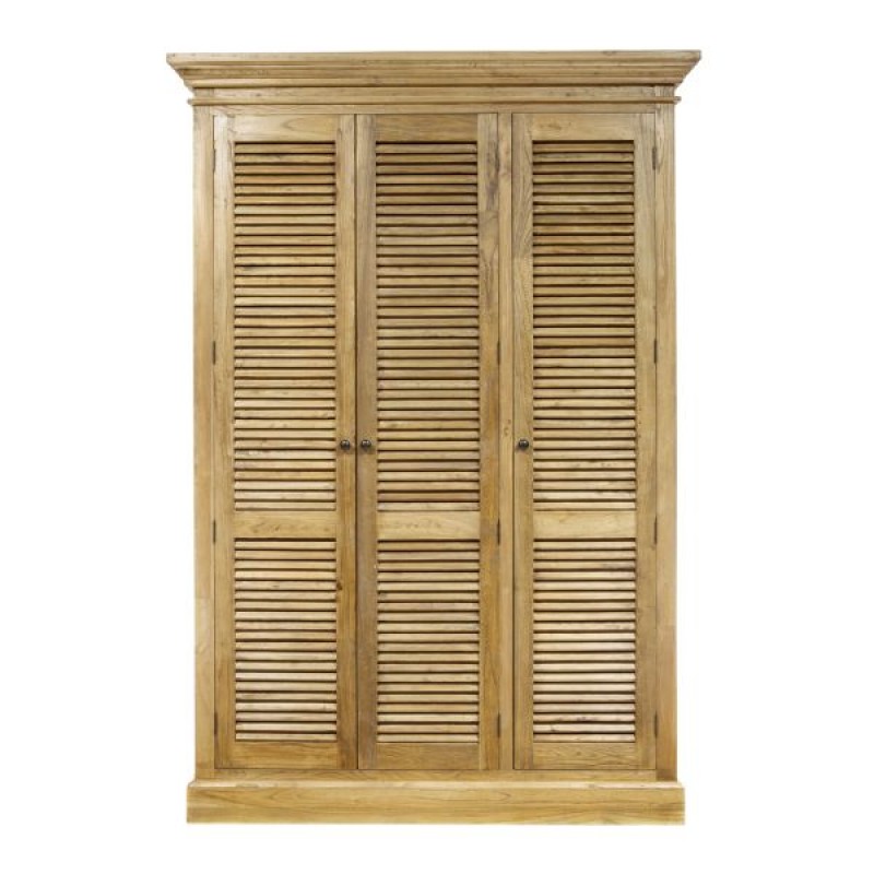 ARTEKKO Ντουλάπα από Ξύλο μασίφ (155x55x225)cm