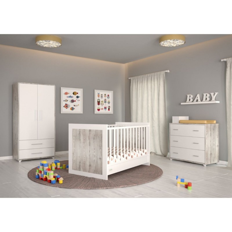 ΒΡΕΦΙΚΟ ΚΡΕΒΑΤΑΚΙ ΕMILY ΑΠΟ MDF ΚΑΙ ΜΕΛΑΜΙΝΗ 83X147X93CM