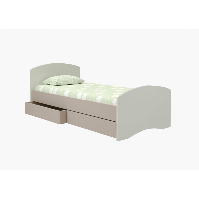 Κρεβάτι Φένια Μονό Ξύλο για στρώμα 90x190cm