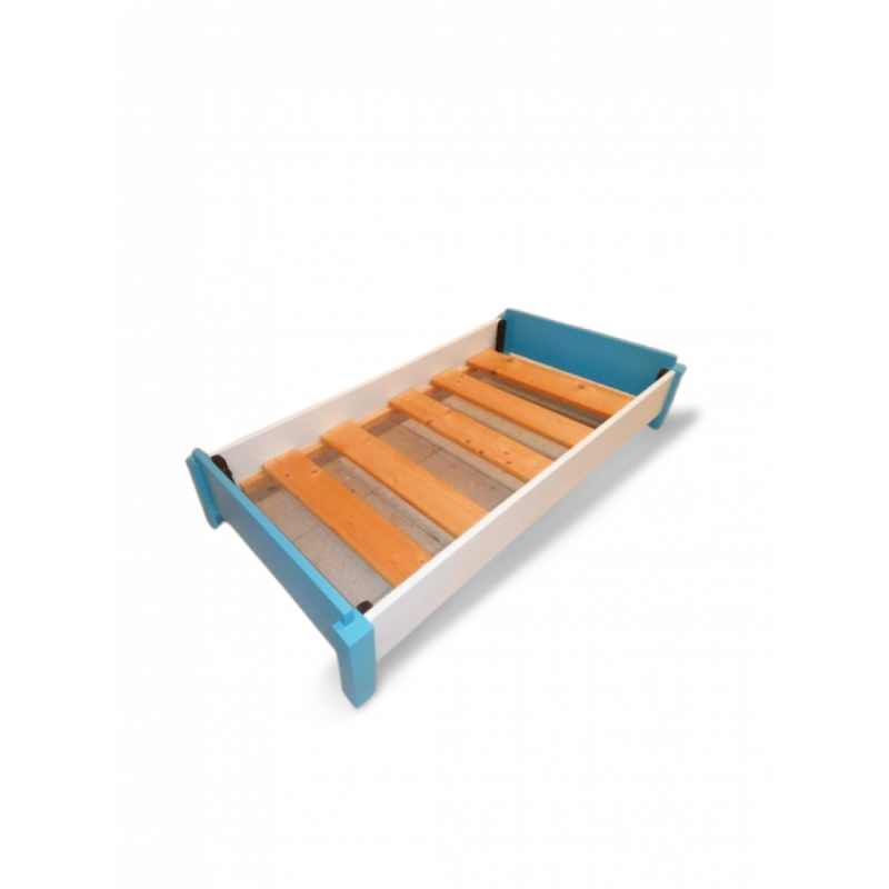 ΚΡΕΒΑΤΙ ΝΗΠΙΩΝ ΣΤΟΙΒΑΖΟΜΕΝΟ ΓΙΑ ΣΤΡΩΜΑ 60X120CM (ΧΩΡΙΣ ΣΤΡΩΜΑ) ΜΠΛΕ