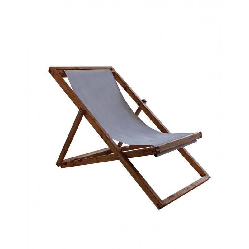 Sharp ξύλινη σεζλόνγκ Καρυδί 115x61cm