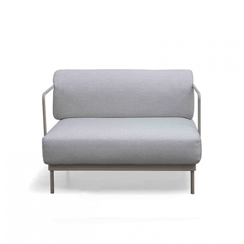 ETESIAN MODULE 2  Καναπές 108*82*80 cm  Καναπές Διθέσιος  γκρι ύφασμα cod. 482,__/IFOA__ 