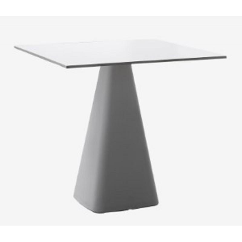 Mug τραπέζι 89x89 εβάση από technopolymer σε λευκό,  compact καπάκι 10mm