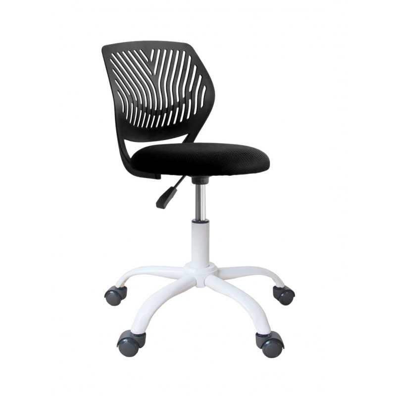 Bloom Πολυθρόνα Παιδική Γραφείου Υφασμάτινη μαύρη 