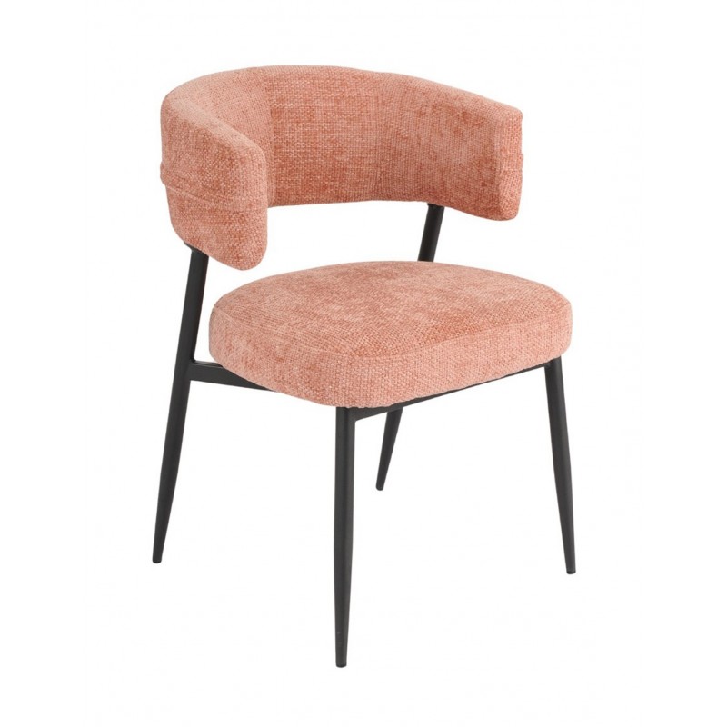 Celtic καρέκλα μεταλλική με υφασμα σομμον   Κωδικός :31868   Διαστάσεις :57x60x78(48)cm