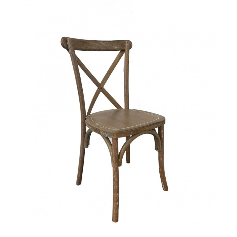 Crossback Ξύλινη Στοιβαζόμενη Καρέκλα   