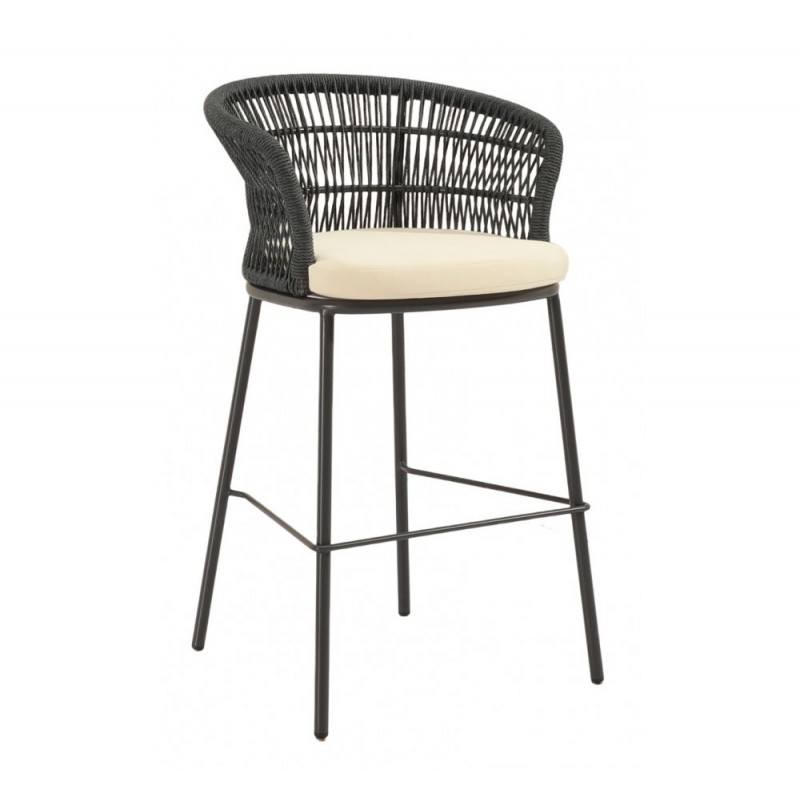 Isla 67 Σκαμπό Μεταλλικό   Διαστάσεις :56x59xΗ99(67)cm   μαύρο χρώμα 