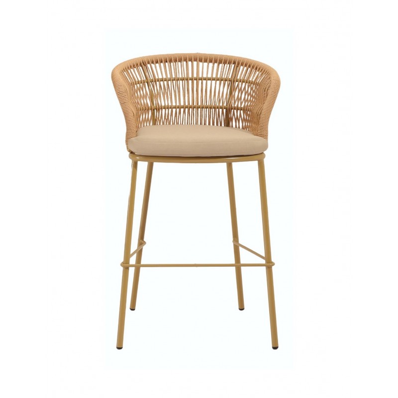 Isla 67 Σκαμπό Μεταλλικό   Διαστάσεις :56x59xΗ99(67)cm φυσικό χρώμα 