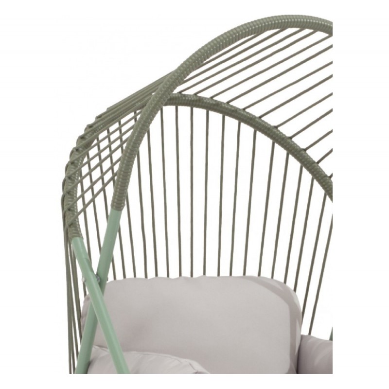 LILY πολυθρόνα lounge μεταλλική   75x69x138.5cm