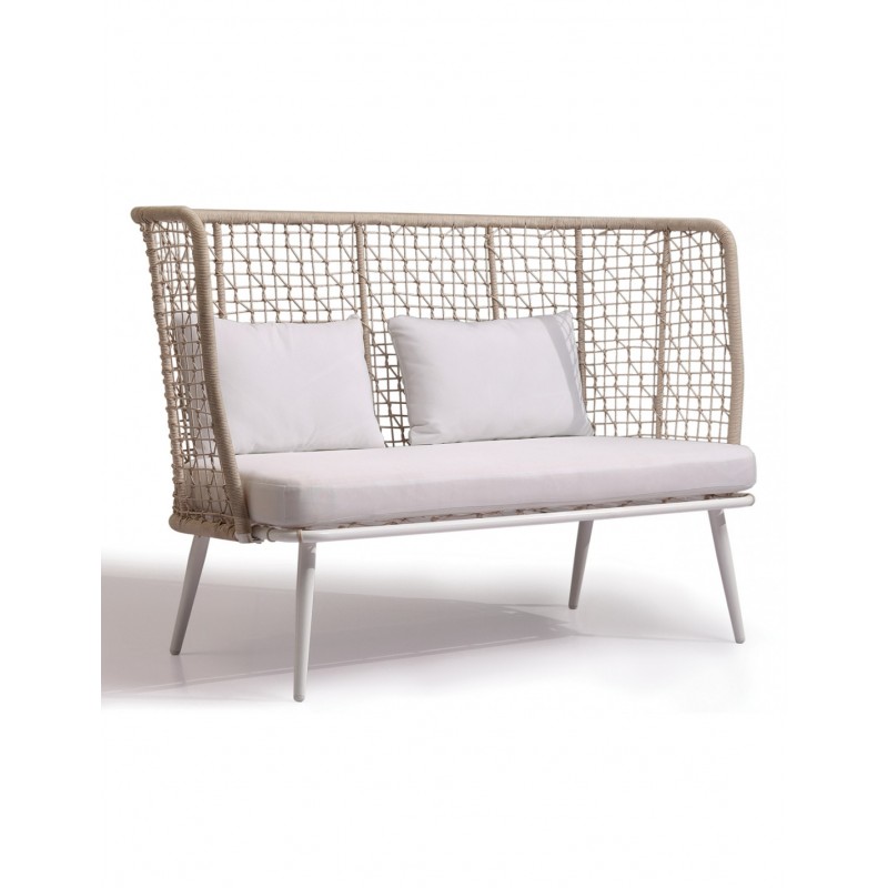 Malawi καναπές μεταλλικός με rope  Κωδικός 29980 Διαστάσεις  160x83x106cm 