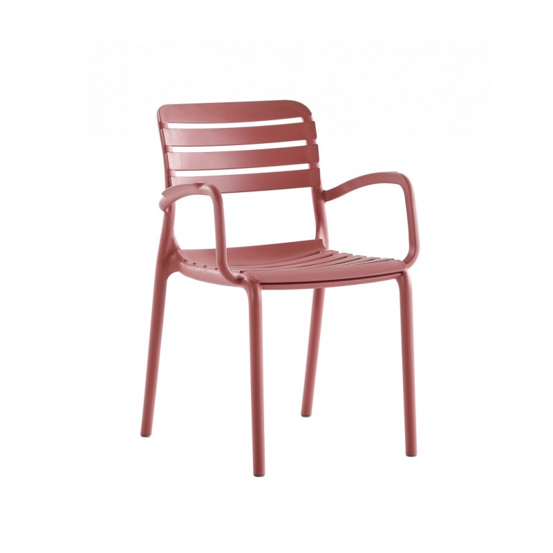 Notte πολυθρόνα polypropylene rosso Κωδικός   45603-117335   Διαστάσεις :56x56x82(47)cm