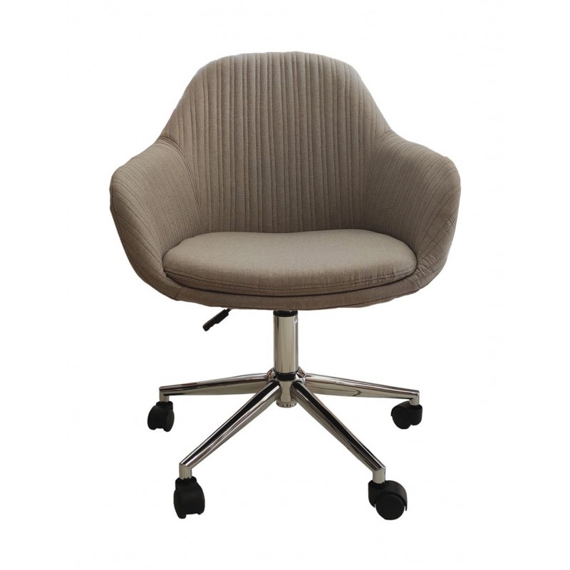 Wade L πολυθρόνα μεταλλική με ύφασμα 56x60x82(45)cm