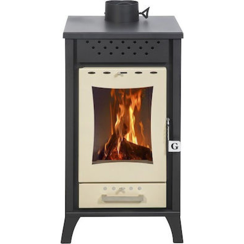 Gekas Metal MG 300 Χαλύβδινη Ξυλόσομπα 15kW Μπεζ