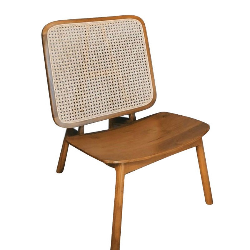 Πολυθρόνα IOLI   πολυθρόνα από ξύλο teak Ινδονησίας με εντυπωσιακή πλάτη από ψάθα Βιέννης.Διαστάσεις: 60x70x85cm  cod 607085 