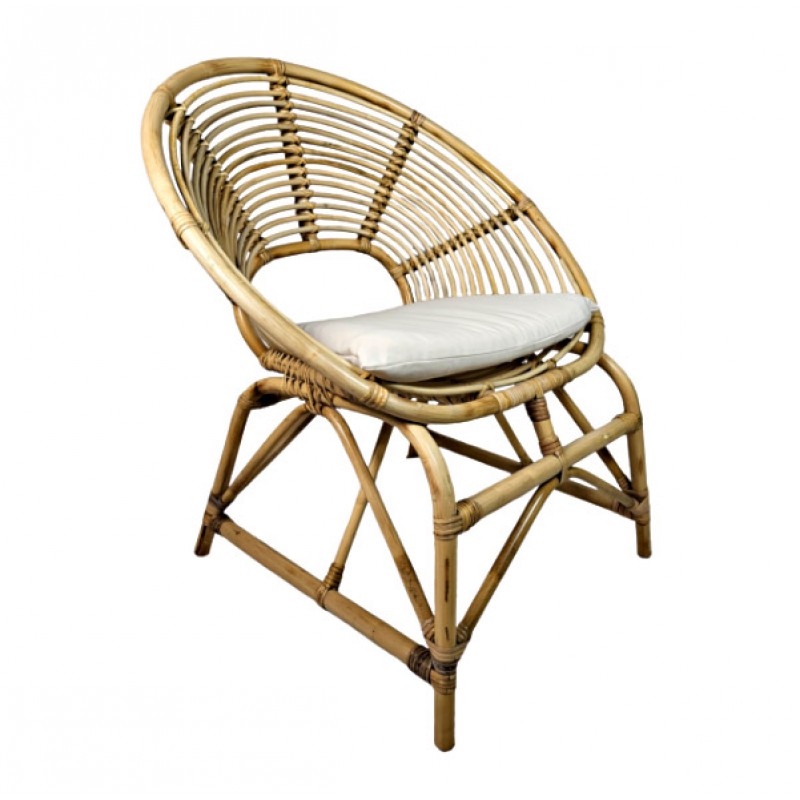 Καρέκλα από bamboo   AHIVADA   Διαστάσεις: 75x60x90  cod 756090 