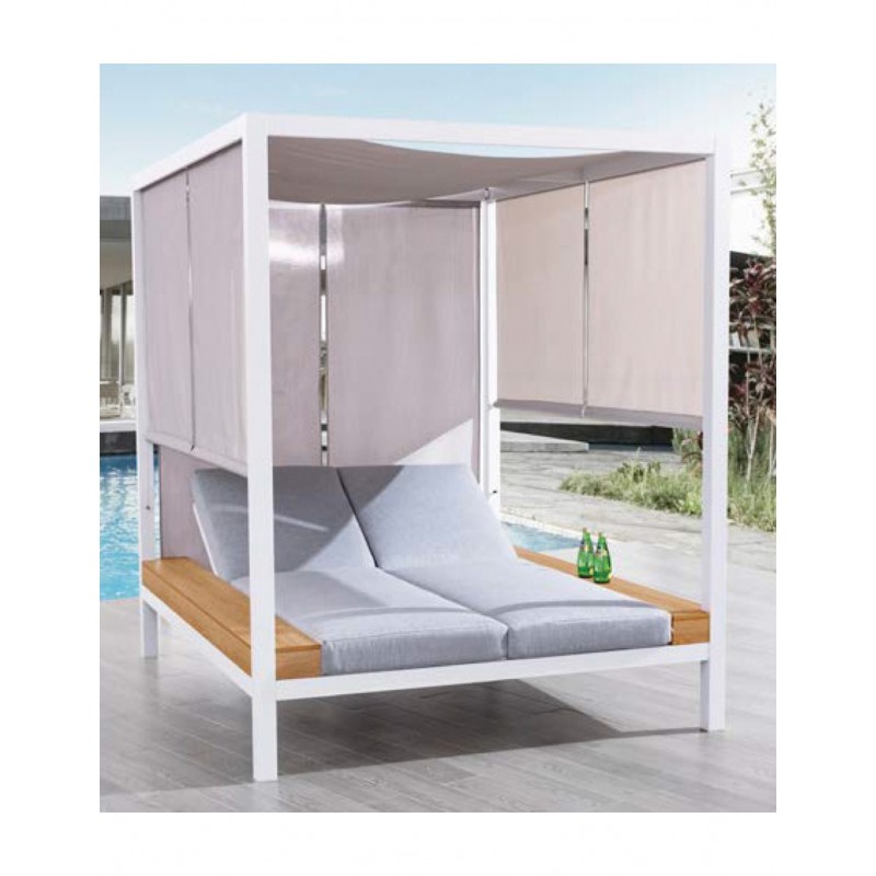 Fiorella daybed αλουμινίου - ΚΩΔΙΚΟΣ   30006-114944    Διαστάσεις : 160x195x196cm (λευκός σκελετός)