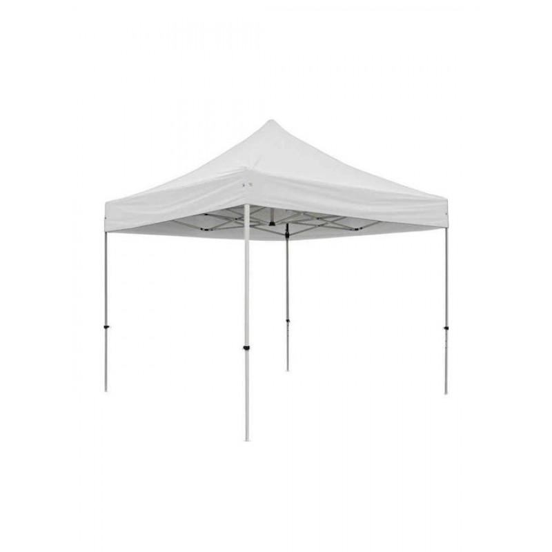 BL 5235 G - Πτυσσόμενη τέντα Gazebo βαρέως τύπου 3m x 3 m - ΥΦΑΣΜΑ ΕΚΡΟΥ OXFORD 600 D  Σκελετός μεταλλικός  35 x 35mm τετράγωνος.