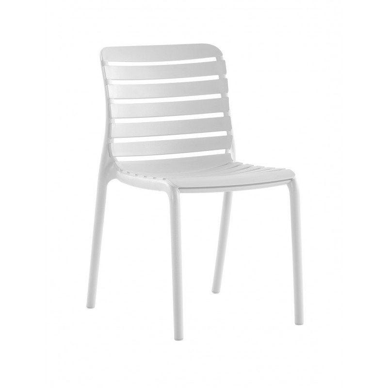 Parm καρέκλα polypropylene λευκό 47x56x82(47)cm