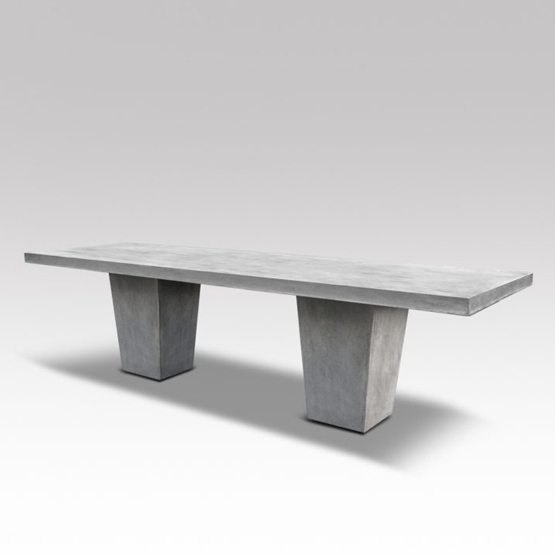 Tapered  Τραπέζι  από σκελετό fiberglass & τσιμέντο 200Χ90ΧΗ75 cod 200290775