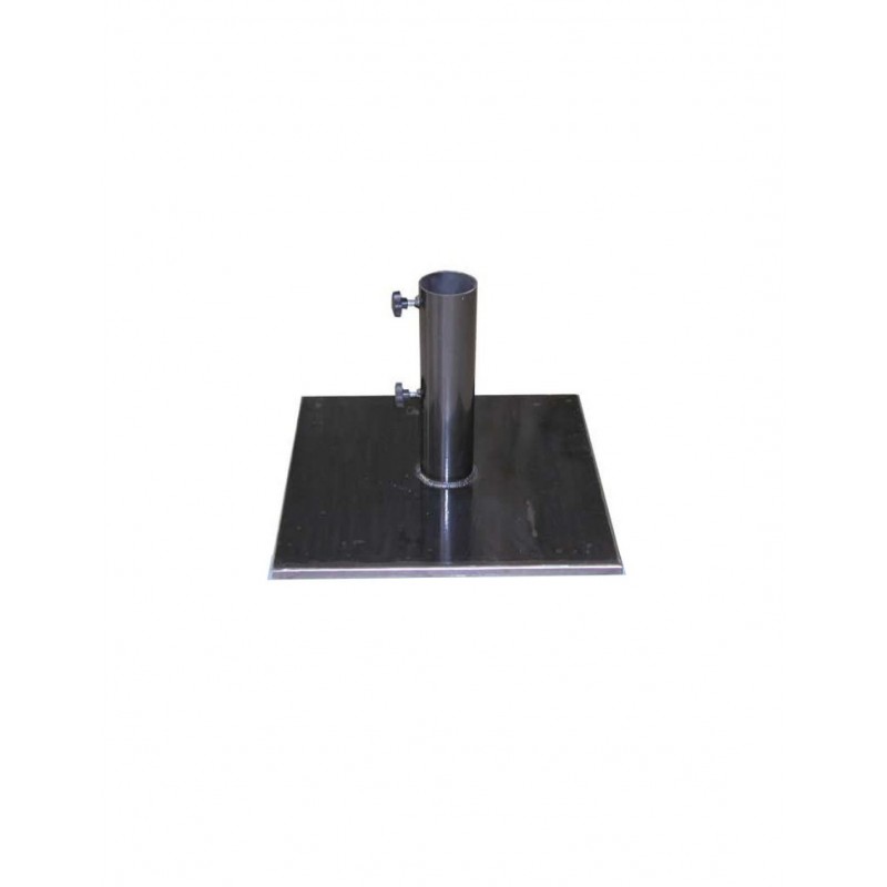 A2200T  βάση μεταλλική σε χρώμα επιλογής σας, για ιστό ομπρέλας έως Φ 90 mm., 50Χ50Χ2 cm 50 Kgr