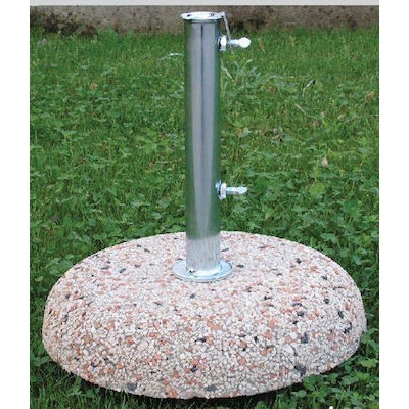 Chanos Βάση Ομπρέλας από Τσιμέντο σε Μπεζ Χρώμα 45x45cm Κωδικός: 22800857
