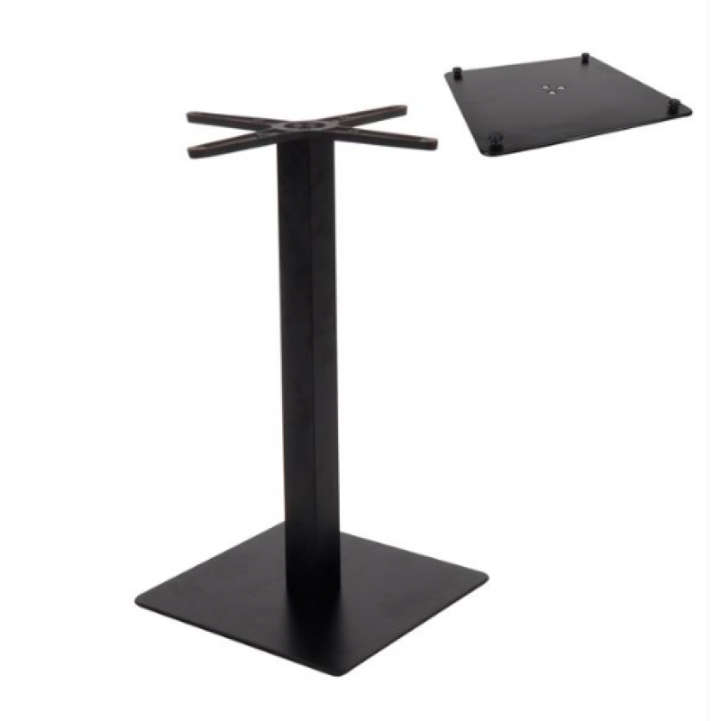 PRATO-R Βάση Τραπεζιού με ρεγουλατόρο Μέταλλο Βαφή Μαύρο (11,90kg) - ΔΙΑΣΤΑΣΕΙΣ 40x40cm H.73cm