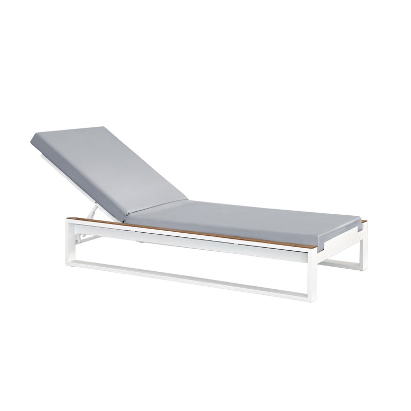 Ξαπλώστρα Amalfi  με σκελετό από αλουμίνιο, βαμμένο με ηλεκτροστατική βαφή  μαξιλάρι με αφρολέξ 192 X 83X 37 H