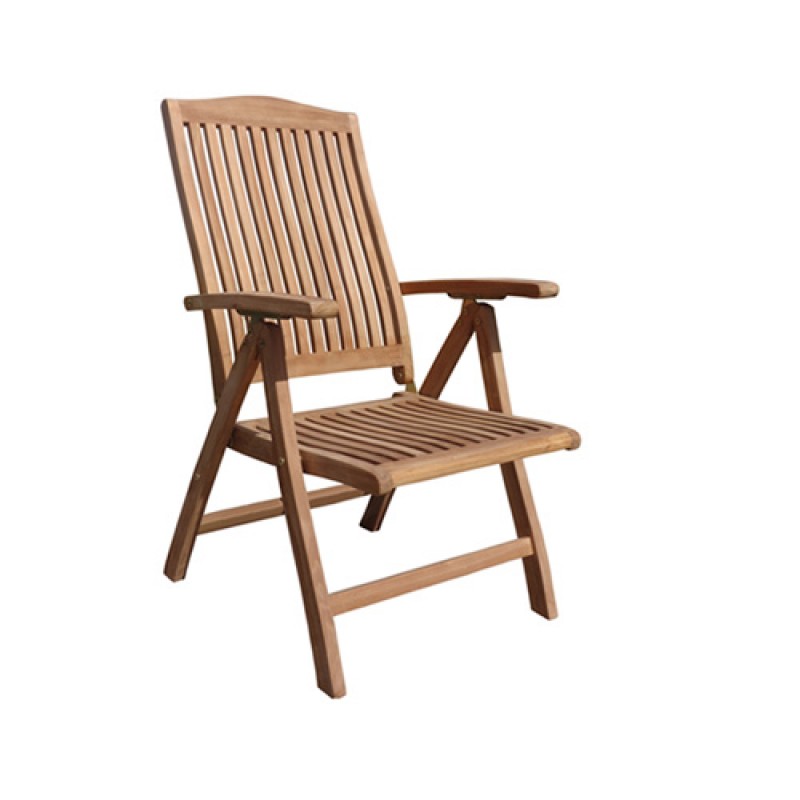 BL  5036 G Πολυθρόνα  πτυσσόμενη με 5 ανακλίσεις από ξύλο ΤΕΑΚ Μήκος: 49cm Πλάτος: 51cm Ύψος: 110cm