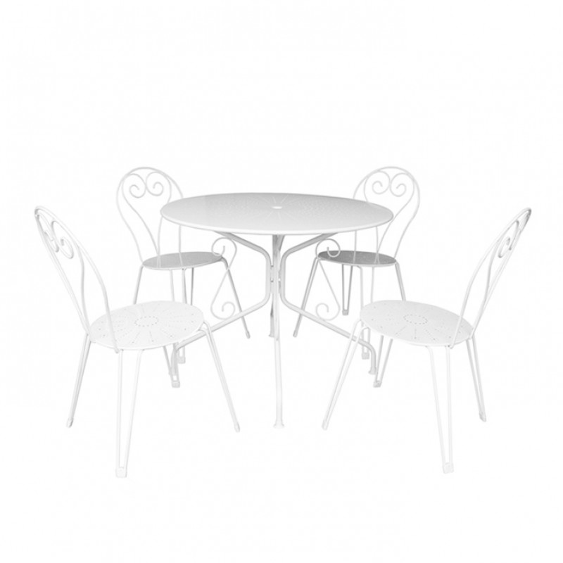 ΣΕΤ ΤΡΑΠΕΖΑΡΙΑ ΚΗΠΟΥ ΜΕΤΑΛΛΙΚΗ ANAIS 5400 G + AZALEA 5404 G