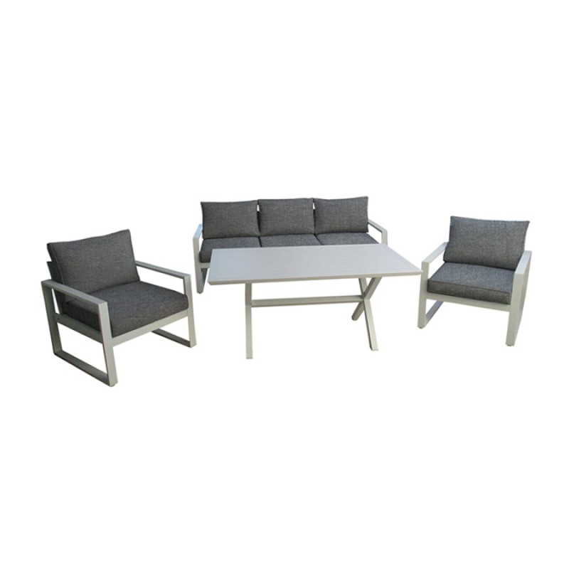 ΣΕΤ ΣΑΛΟΝΙ ΚΗΠΟΥ ΑΛΟΥΜΙΝΙΟΥ JENNIFER 5221 G  ΣΕΤ / 4 ΤΕΜ