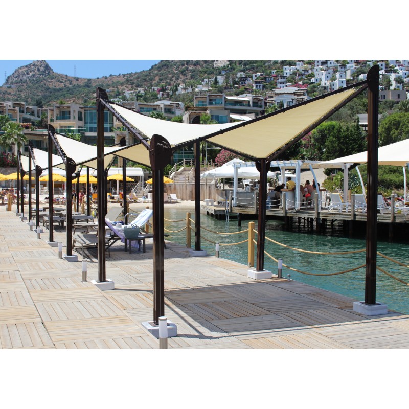 ΚΙΟΣΚΙ 4Χ4μ, ΑΛΟΥΜΙΝΙΟΥ ME ΥΦΑΣΜΑ ΠΟΛΥΑΙΘΥΛΕΝΙΟ ΥΨΗΛΗΣ ΠΥΚΝΟΤΗΤΑΣ ΕΚΡΟΥ - CHAN 1723