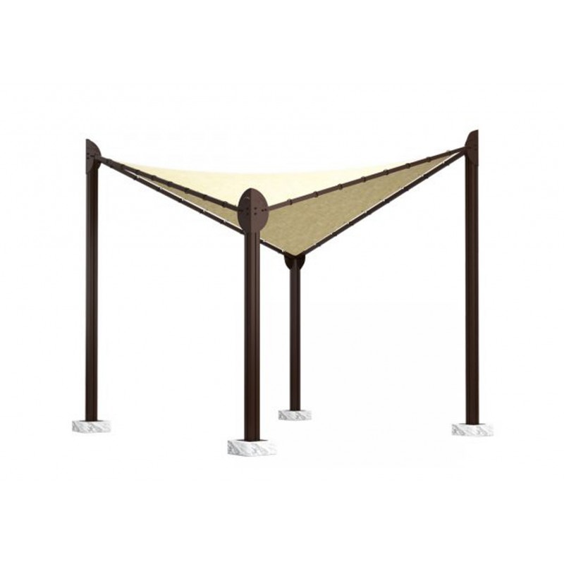 ΚΙΟΣΚΙ 4Χ4μ, ΑΛΟΥΜΙΝΙΟΥ ME ΥΦΑΣΜΑ ΠΟΛΥΑΙΘΥΛΕΝΙΟ ΥΨΗΛΗΣ ΠΥΚΝΟΤΗΤΑΣ ΕΚΡΟΥ - CHAN 1723