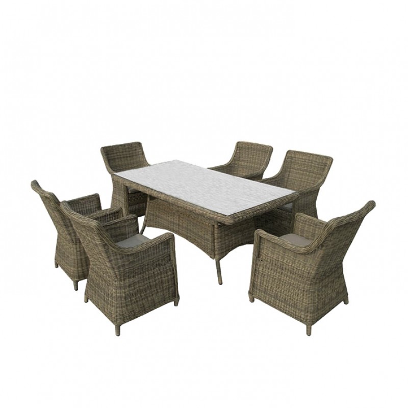 ΣΕΤ ΤΡΑΠΕΖΑΡΙΑ ΚΗΠΟΥ WICKER – RATTAN SANTA 5121 G + 5122 G