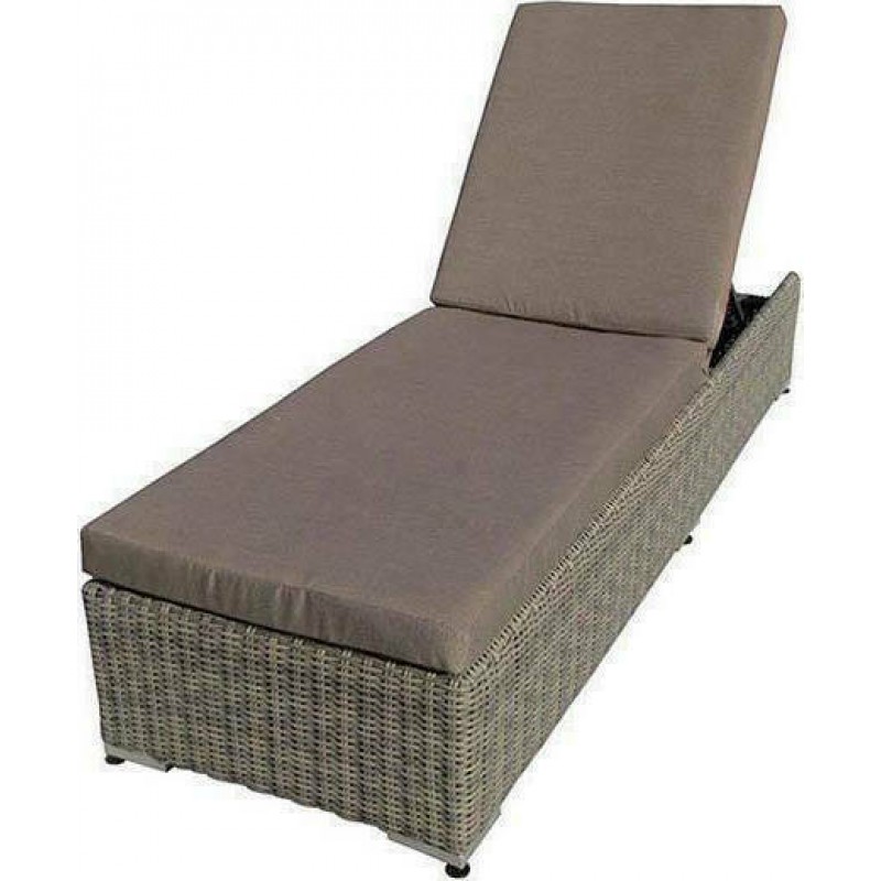 BL ALETTA 5073 G - Ξαπλώστρα Wicker αλουμινίου