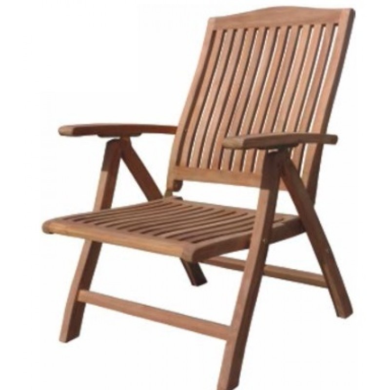 BL  5036 G Πολυθρόνα  πτυσσόμενη με 5 ανακλίσεις από ξύλο ΤΕΑΚ Μήκος: 49cm Πλάτος: 51cm Ύψος: 110cm
