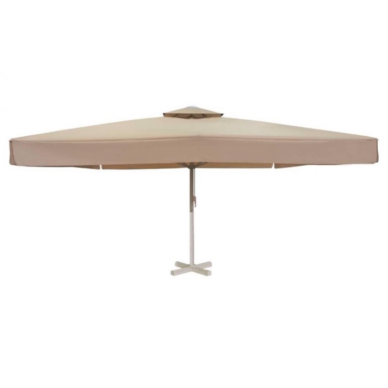 BLIUMIS  5416 G - Ομπρέλα αλουμινίου τετράγωνη 5*5m Βαρέως Τύπου επαγγελματική - εκρού πανί