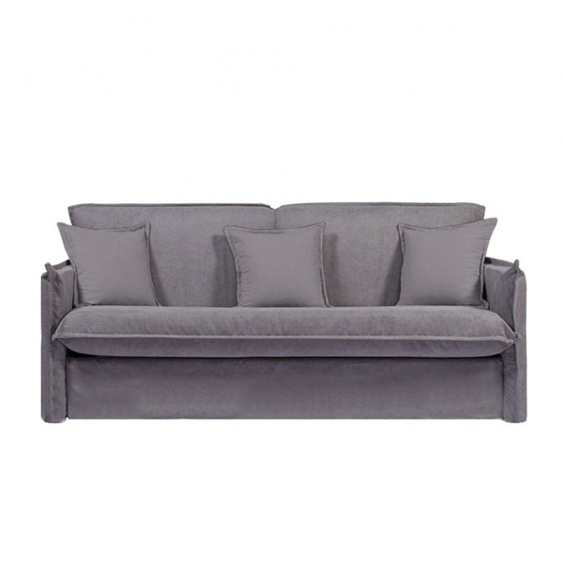 Brianna Τριθέσιος Καναπές Κρεβάτι Υφασμάτινος Χρωμα Ash 202x100εκ. 1104 IN  