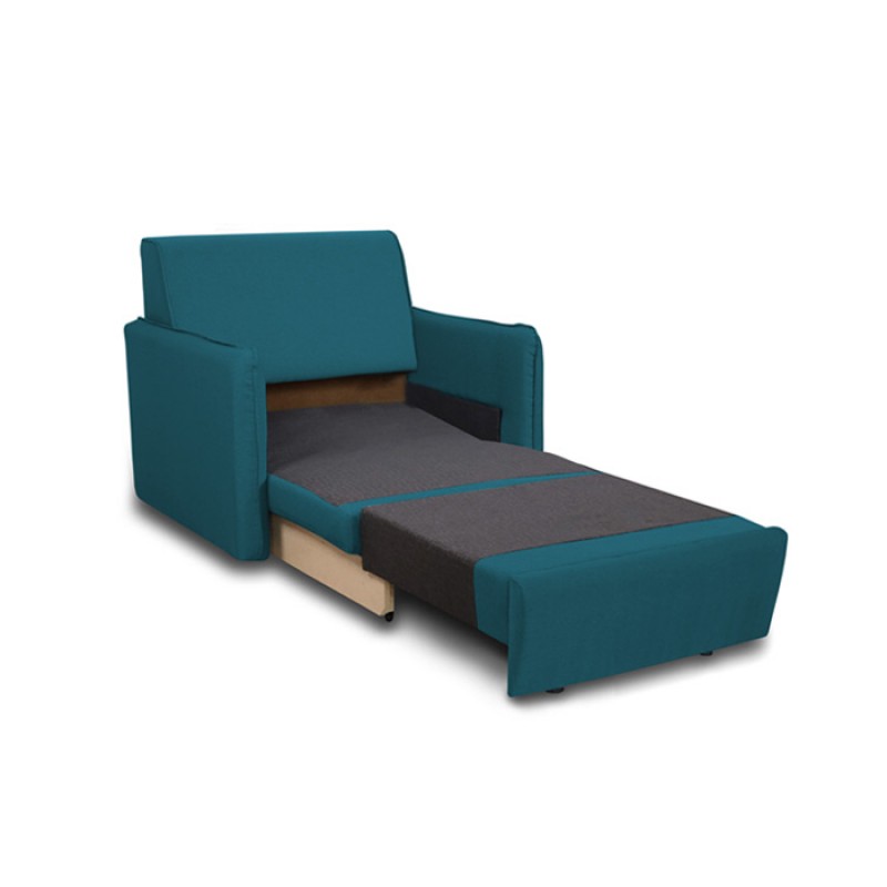 ΠΟΛΥΘΡΟΝΑ-ΚΡΕΒΑΤΙ CYNTHIA 1110 IN Χρώμα υφάσματος: Petrol   Κωδικός  400-21-005  Διάσταση πολυθρόνας: 095x092x085cm  