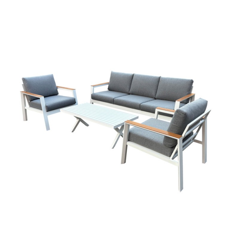 ΣΕΤ ΣΑΛΟΝΙ ΚΗΠΟΥ ΑΛΟΥΜΙΝΙΟΥ EMILY 5526 G / 4 ΤΕΜ