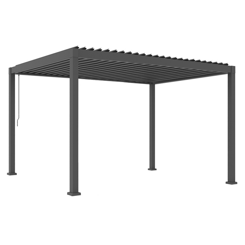 ΠΕΡΓΚΟΛΑ ΑΛΟΥΜΙΝΙΟΥ 5537 G   Διάσταση: 3x4m Χρώμα  Ανθρακί 