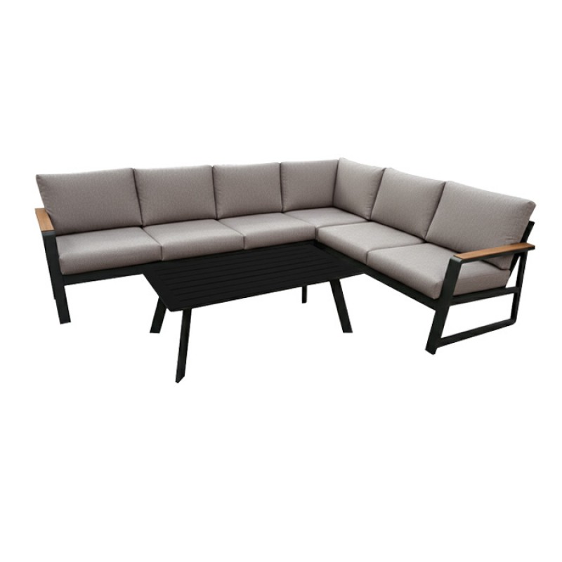 ΣΕΤ ΓΩΝΙΑ ΚΗΠΟΥ ΑΛΟΥΜΙΝΙΟΥ LIVIA 5529 G  Διάσταση: Μ274xΠ216xΥ074cm  