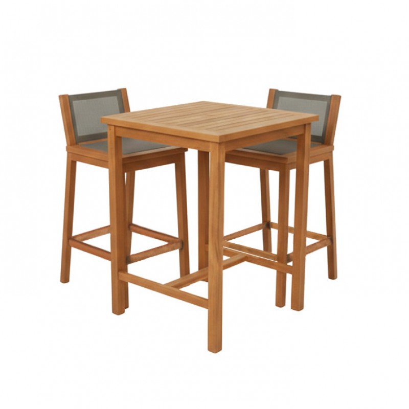 ΣΕΤ ΣΤΑΝΤ ΜΠΑΡ ΚΗΠΟΥ TEAK 5541 G + 5544 G / ΣΕΤ 3 ΤΕΜ  